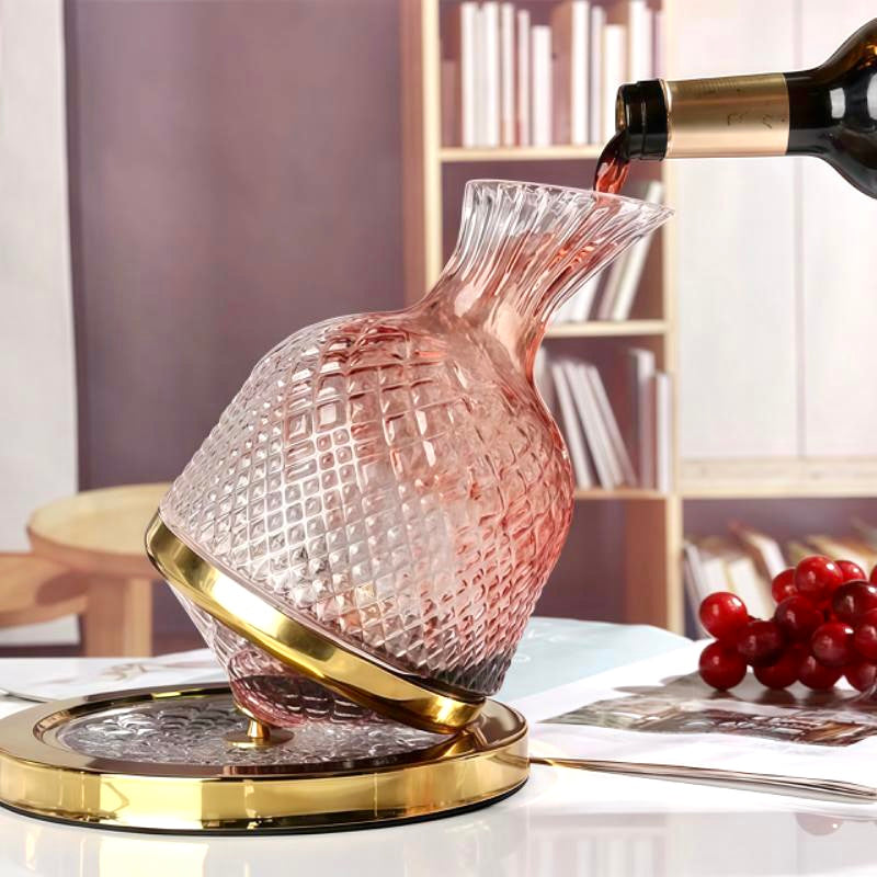 Gold Crystal Wine Decanter