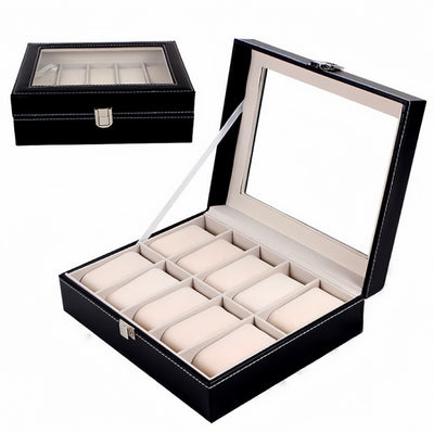 10 slot Leather Watch Box
