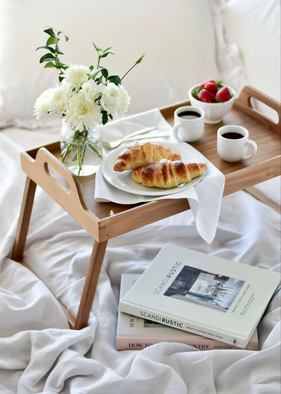 Bamboo Folding Table Tray