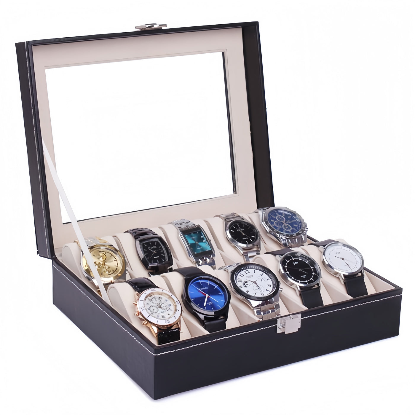 10 slot Leather Watch Box