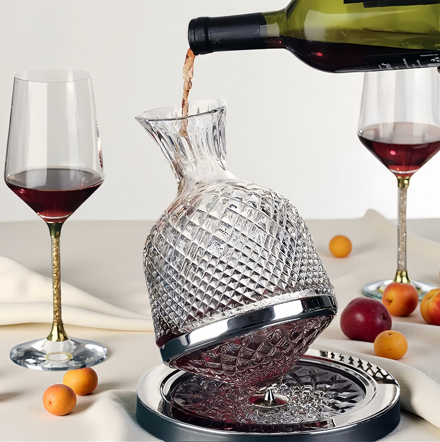 Sliver Crystal Wine Decanter