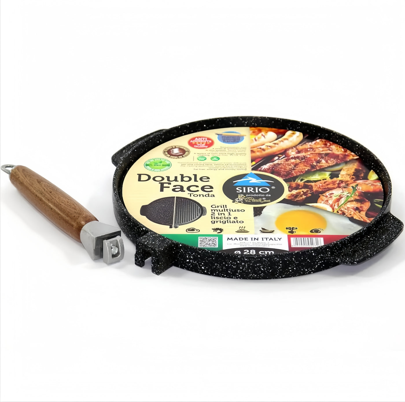 Double Sided Aluminium Frying Pan 36cm