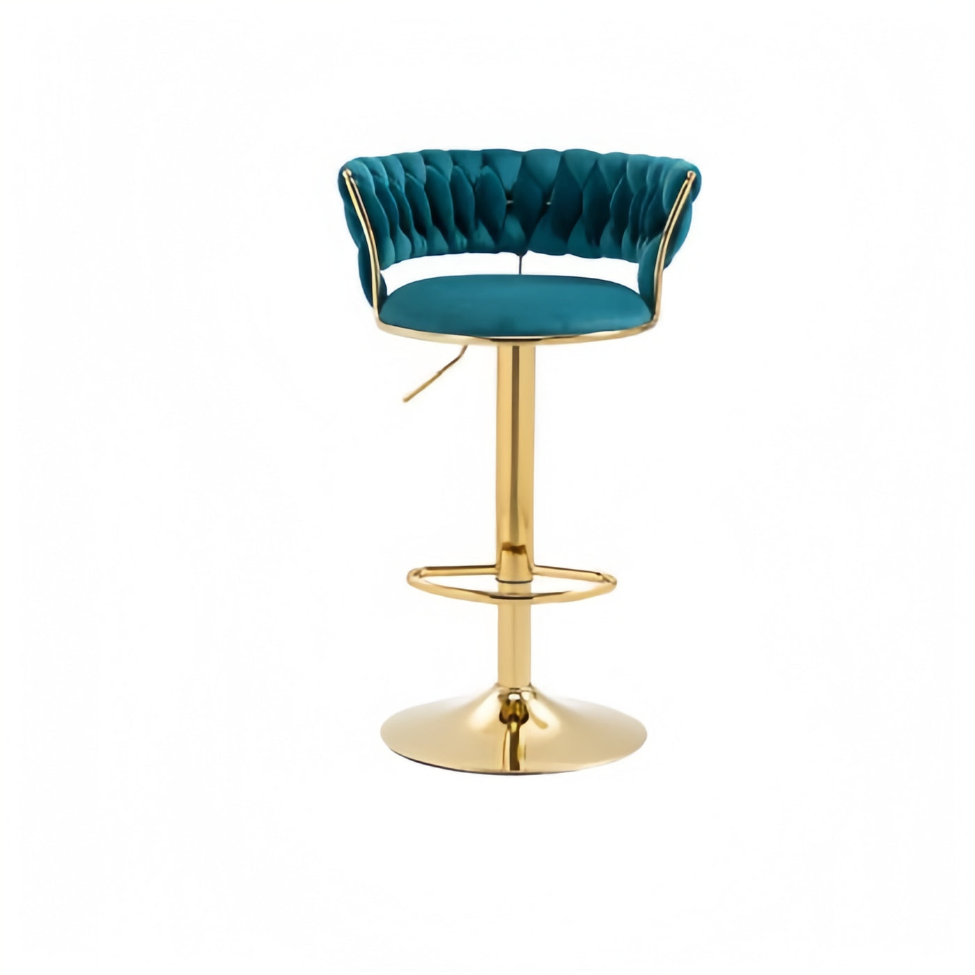 Teal Swivel Bar Stool