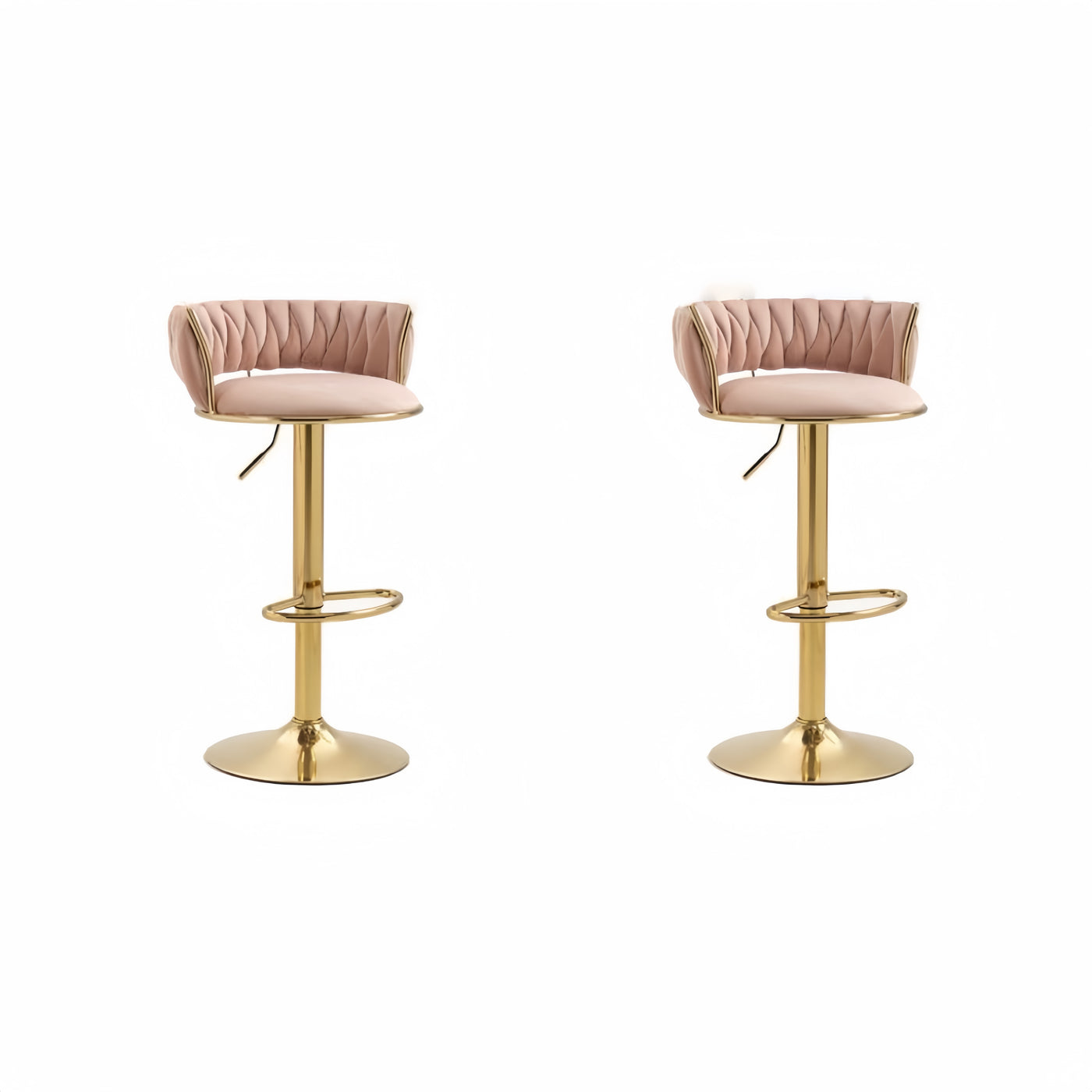 Blush Pink Swivel Bar Stool