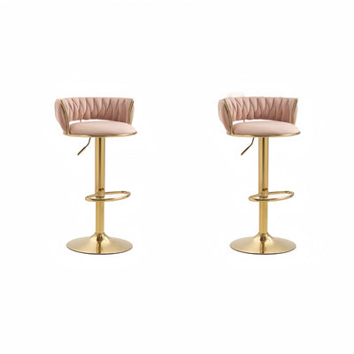 Blush Pink Swivel Bar Stool