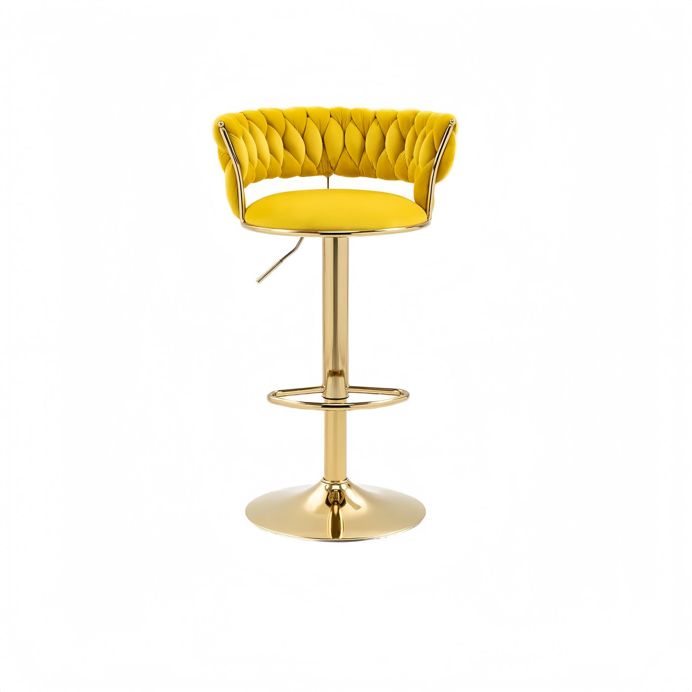 Mustard Swivel Bar Stool