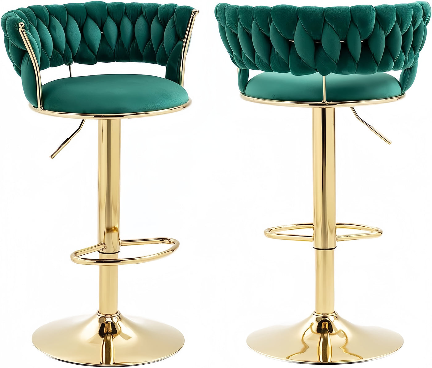 Emerald Green Swivel Bar Stool