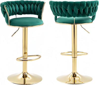 Emerald Green Swivel Bar Stool