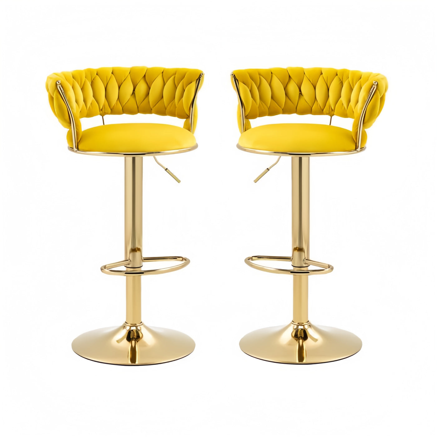 Mustard Swivel Bar Stool