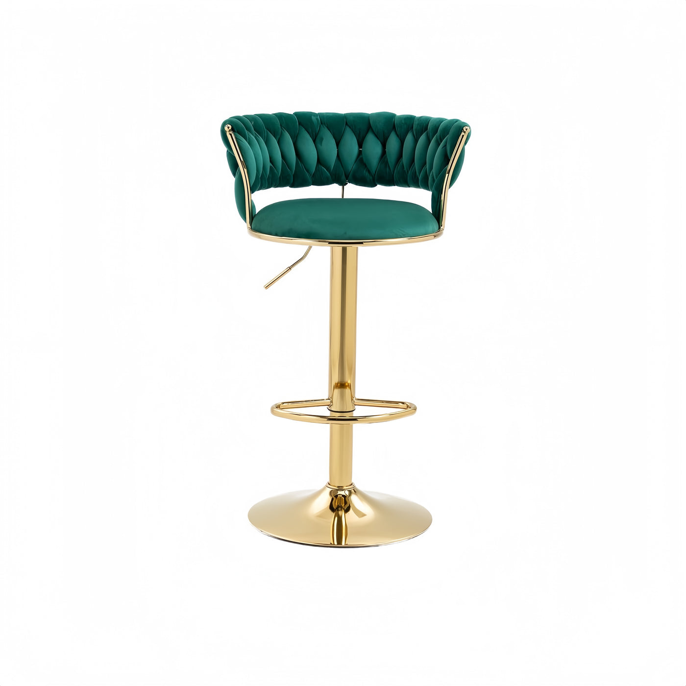 Emerald Green Swivel Bar Stool