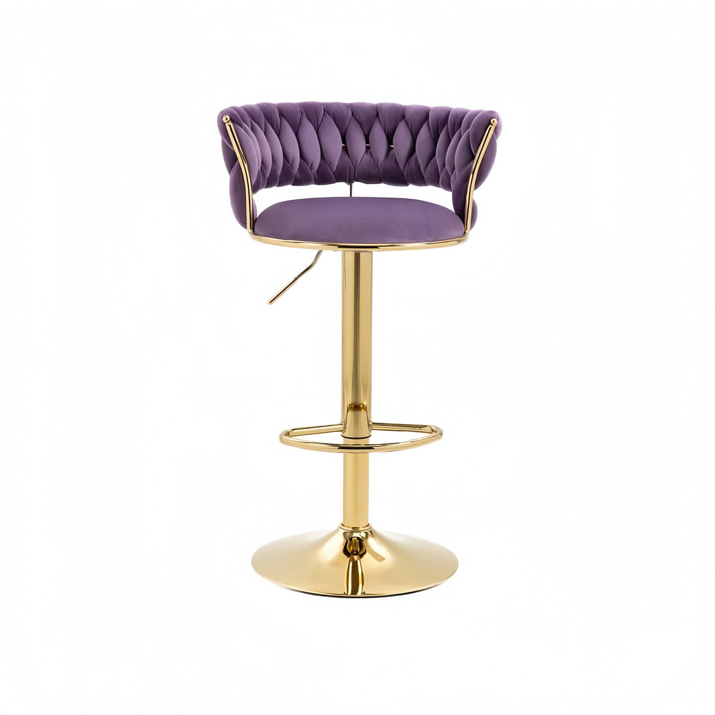 Purple Swivel Bar Stool